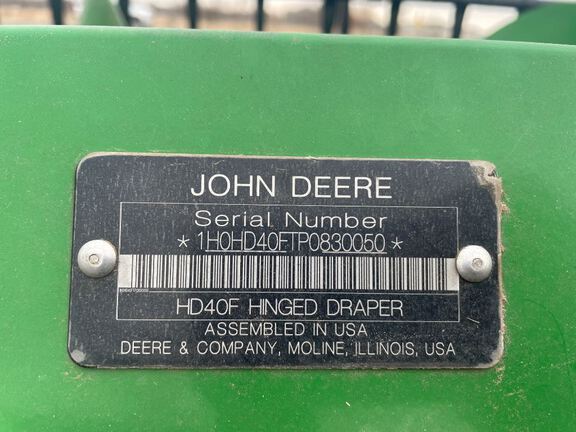 2024 John Deere HD40F Header Combine