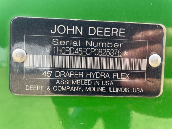 2023 John Deere RD45F Header Combine
