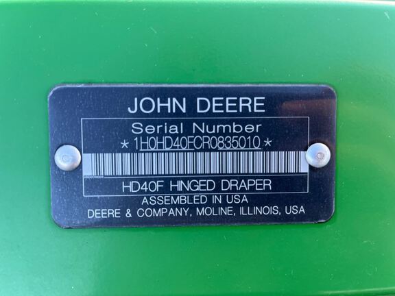 2025 John Deere HDF40 Header Combine