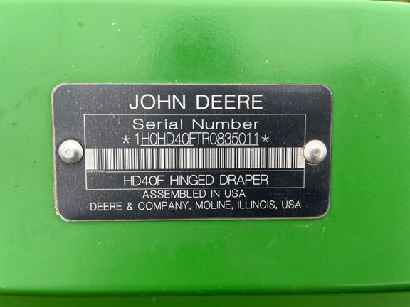 2025 John Deere HDF40 Header Combine