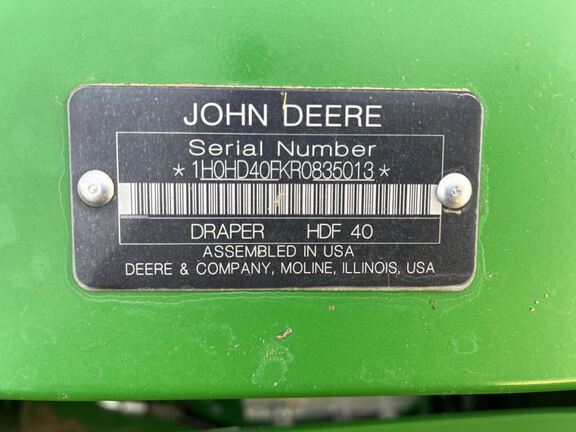 2025 John Deere HDF40 Header Combine