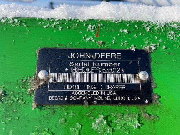 2025 John Deere HDF40 Header Combine