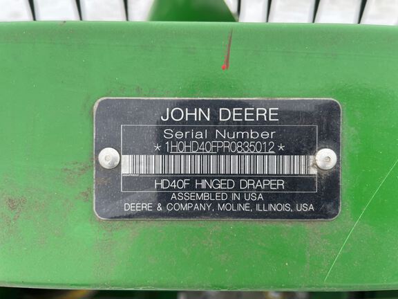 2025 John Deere HDF40 Header Combine