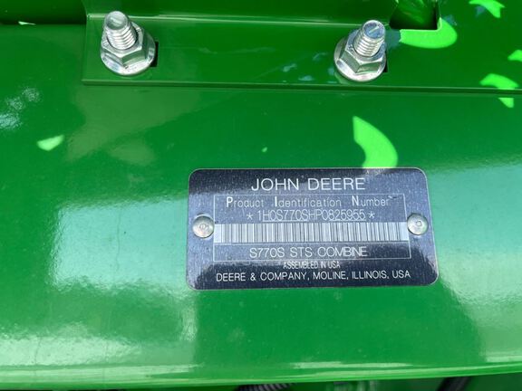 2023 John Deere S770 Combine