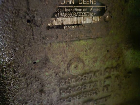 2012 John Deere 8360R Tractor