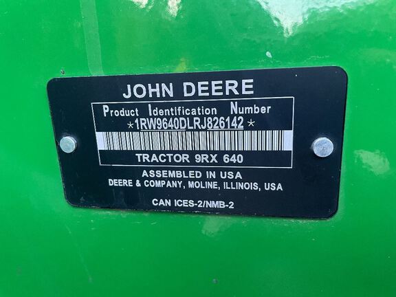 2024 John Deere 9RX 640 Tractor Rubber Track