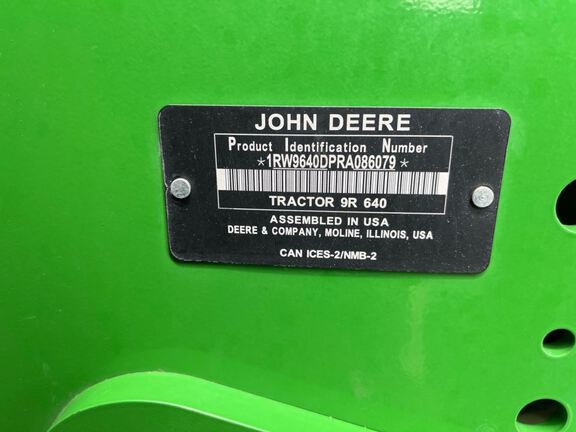 2024 John Deere 9R 640 Tractor 4WD