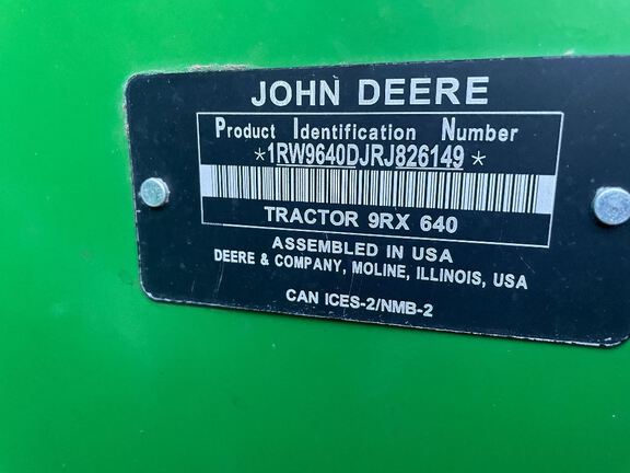 2024 John Deere 9RX 640 Tractor Rubber Track