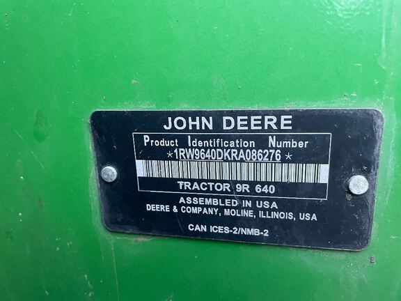2024 John Deere 9R 640 Tractor 4WD