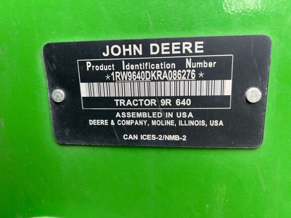 2024 John Deere 9R 640 Tractor 4WD