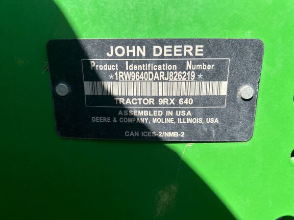 2024 John Deere 9RX 640 Tractor Rubber Track