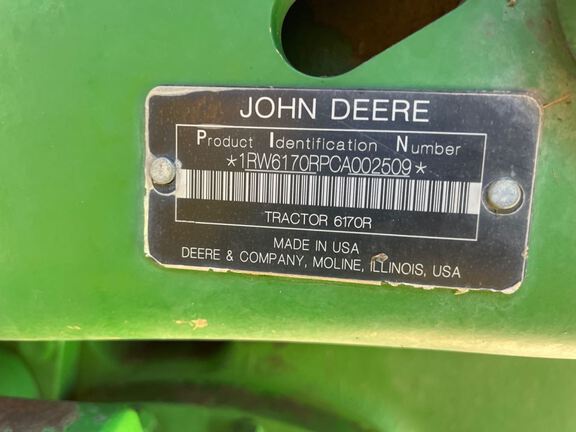 2012 John Deere 6170R Tractor