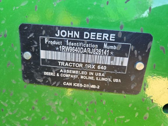 2024 John Deere 9RX 640 Tractor Rubber Track