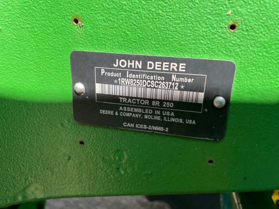 2025 John Deere 8R 250 Tractor
