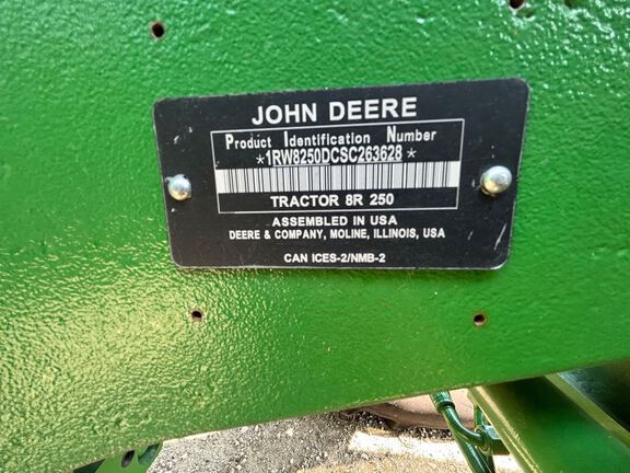 2025 John Deere 8R 250 Tractor