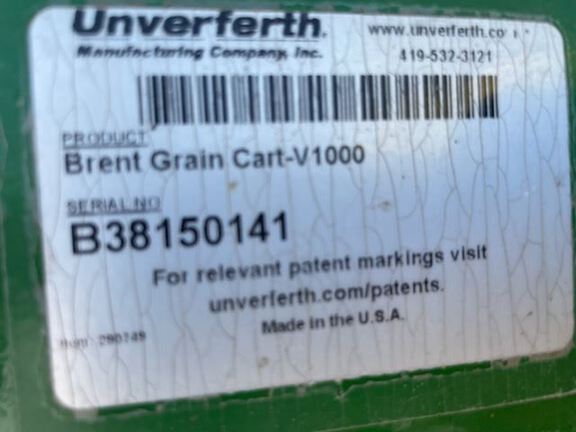 2019 Brent V1000 Grain Cart