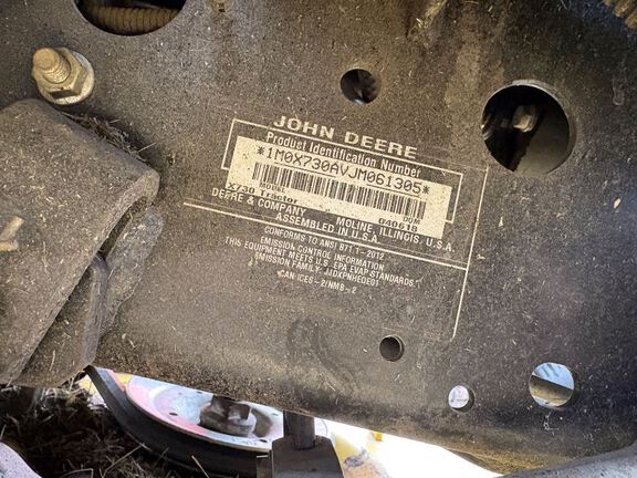 2018 John Deere X730 Garden Tractor