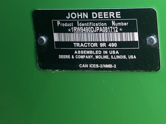 2023 John Deere 9R 490 Tractor 4WD