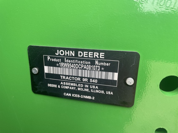 2023 John Deere 9R 540 Tractor 4WD