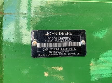 2022 John Deere C16F Header Corn Head