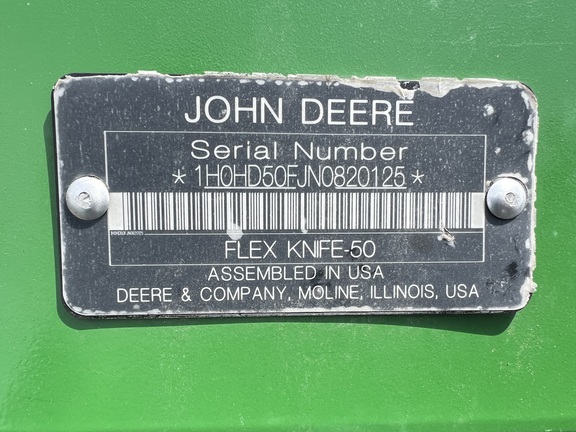 2022 John Deere HD50F Header Combine