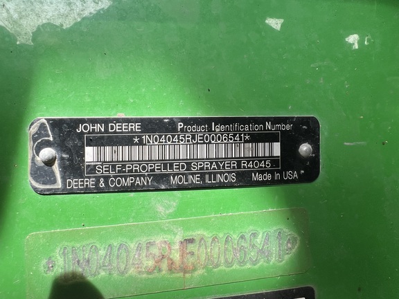 2015 John Deere R4045 Sprayer/High Clearance