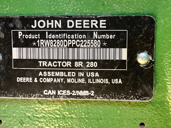 2023 John Deere 8R 280 Tractor