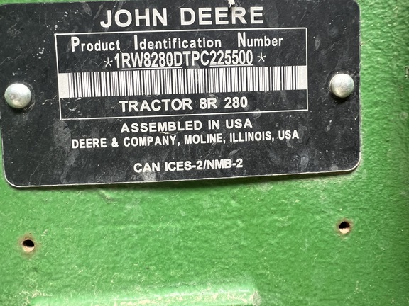 2023 John Deere 8R 280 Tractor