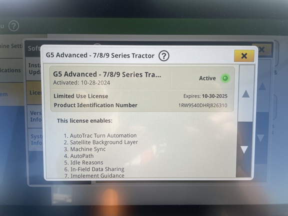 2024 John Deere 9RX 540 Tractor Rubber Track