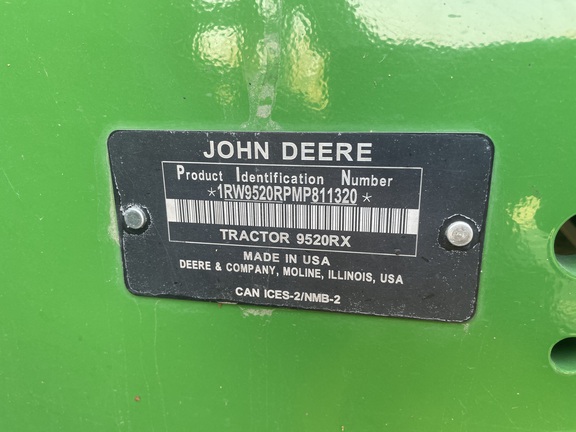 2021 John Deere 9520RX Tractor Rubber Track