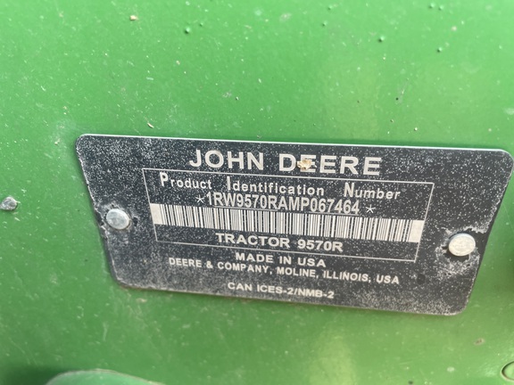 2021 John Deere 9570R Tractor 4WD