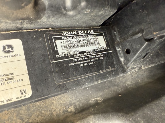 2022 John Deere XUV 835R ATV