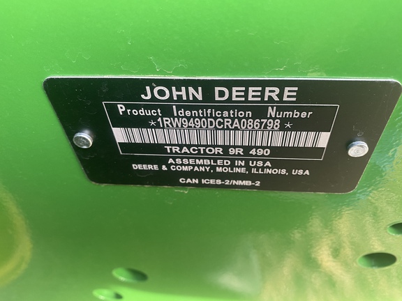 2024 John Deere 9R 490 Tractor 4WD