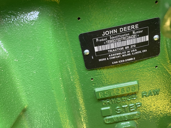 2024 John Deere 8R 370 Tractor