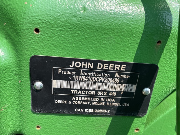 2023 John Deere 8RX 410 Tractor Rubber Track