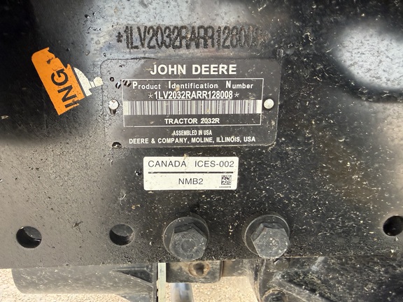2024 John Deere 2032R Tractor Compact