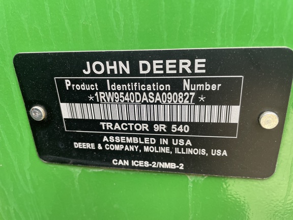 2025 John Deere 9R 540 Tractor 4WD