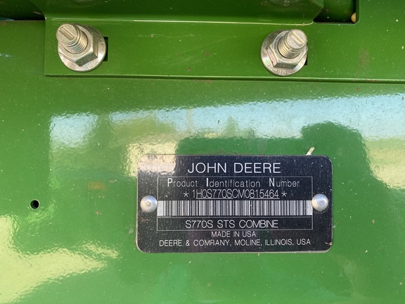 2021 John Deere S770 Combine