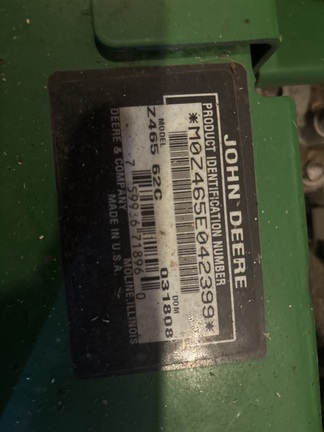 2008 John Deere Z465 Mower/Zero Turn