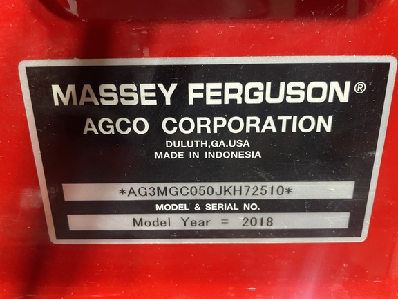2018 Massey Ferguson GC1705 Tractor Compact