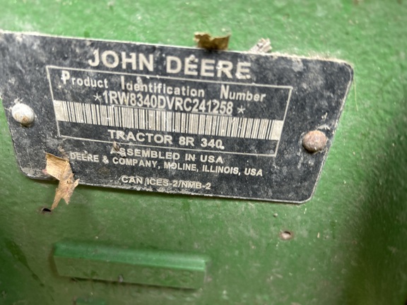 2024 John Deere 8R 340 Tractor