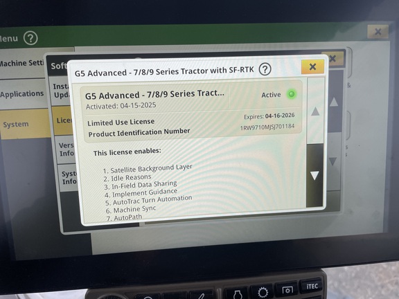 2025 John Deere 9RX 710 Tractor Rubber Track