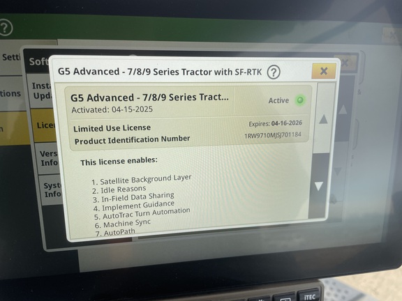 2025 John Deere 9RX 710 Tractor Rubber Track