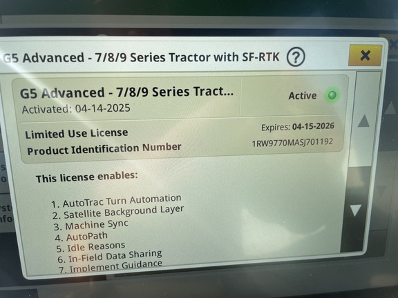 2025 John Deere 9RX 770 Tractor Rubber Track