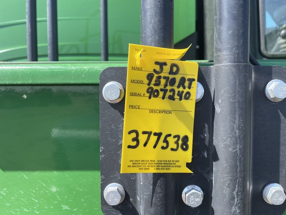 2015 John Deere 9570RT Tractor Rubber Track