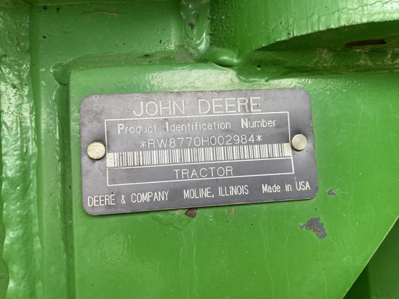 1995 John Deere 8770 Tractor 4WD