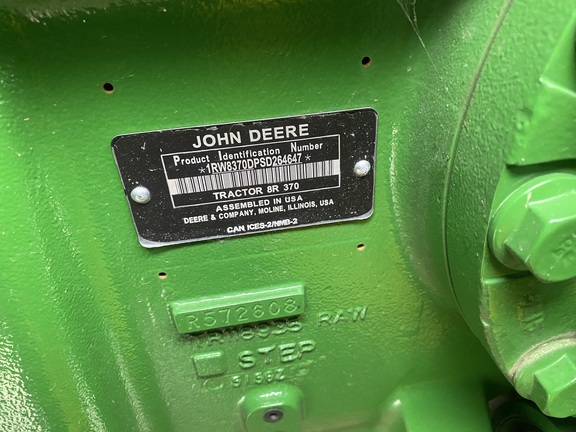 2025 John Deere 8R 370 Tractor