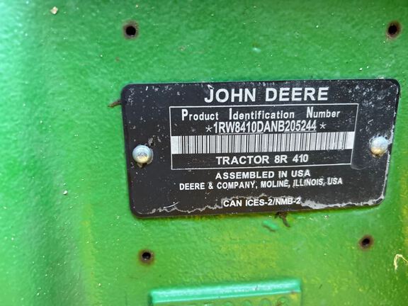 2022 John Deere 8R 410 Tractor