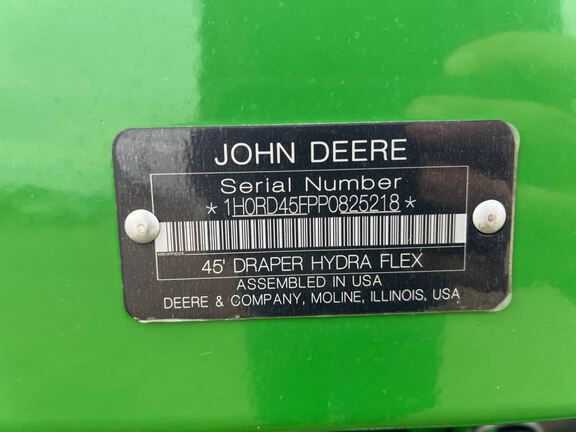 2023 John Deere RD45F Header Combine