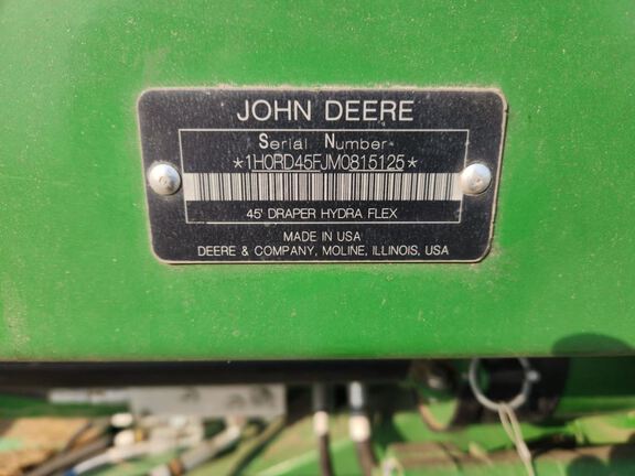 2021 John Deere RD45F Header Combine